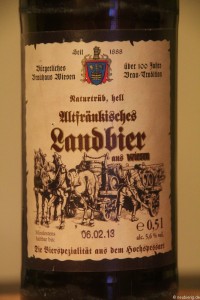 Altfraenkisches Landbier Brauhaus Wiesen  002