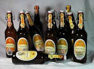 Die 12 neuen Biersorten im Bierkalender 2013 der Maxbrauerei Biermanufaktur: Eine davonwird jeden Monat gebraut.